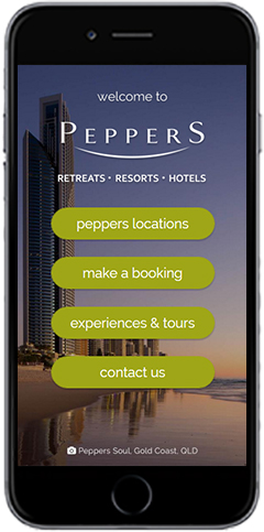Peppers app homepage
